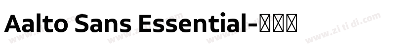 Aalto Sans Essential字体转换 Aalto Sans Essential字体转换